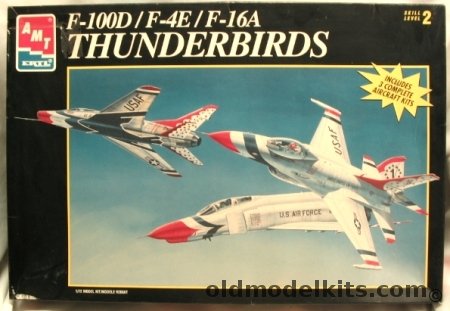 AMT 1/72 Thunderbirds F-100D / F-4E / F-16A, 8228 plastic model kit
